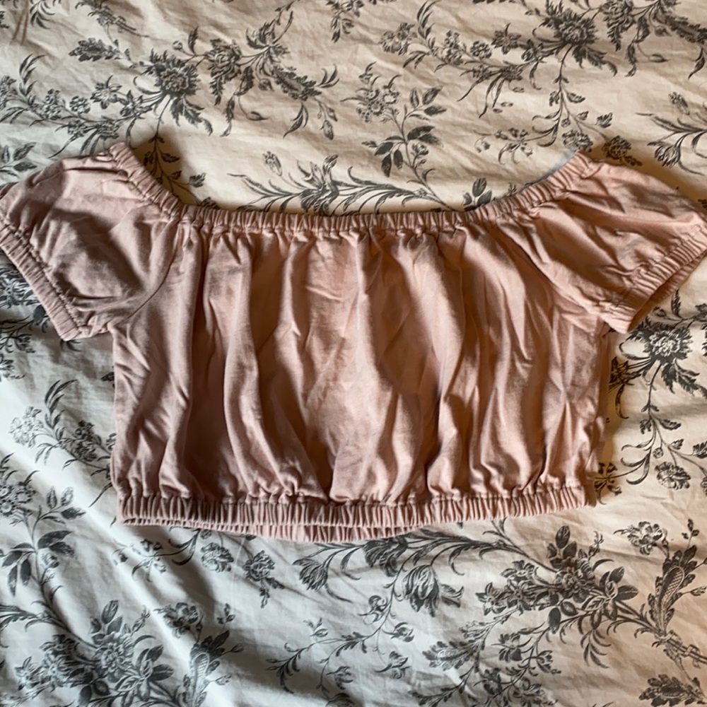 Aritzia Off The Shoulder Crop Top